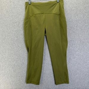 NEW Lululemon Swift Speed High Rise Crop leggings 21" Luxtreme Size 8 green
